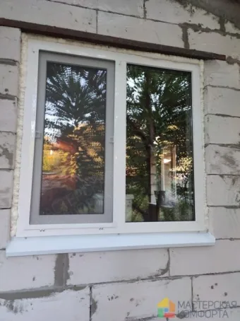 Остекление пристройки с установкой дверей