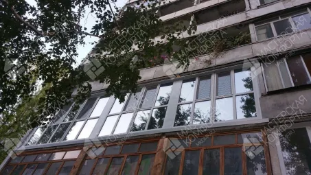 Французское остекление 3-х лоджий ул. 50 лет Октября