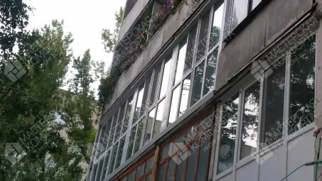 Французское остекление 3-х лоджий ул. 50 лет Октября