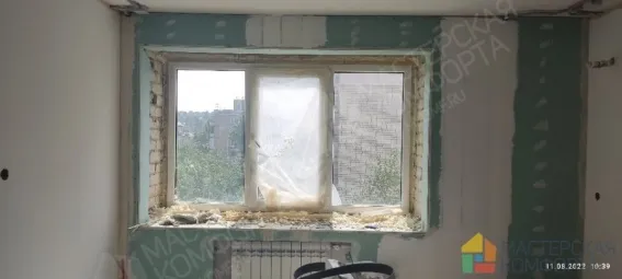 Утепление оконных откосов